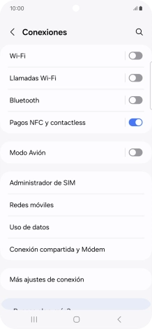 Pulsa Redes móviles.