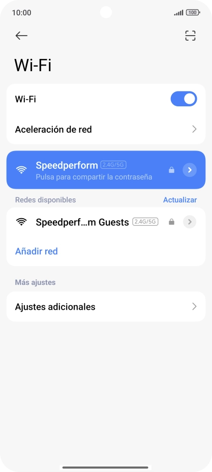 Desliza el dedo hacia arriba desde la parte inferior de la pantalla para terminar y volver a la pantalla de inicio.