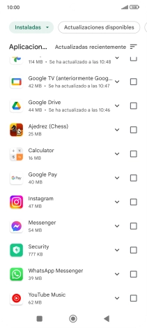 Pulsa la app deseada.