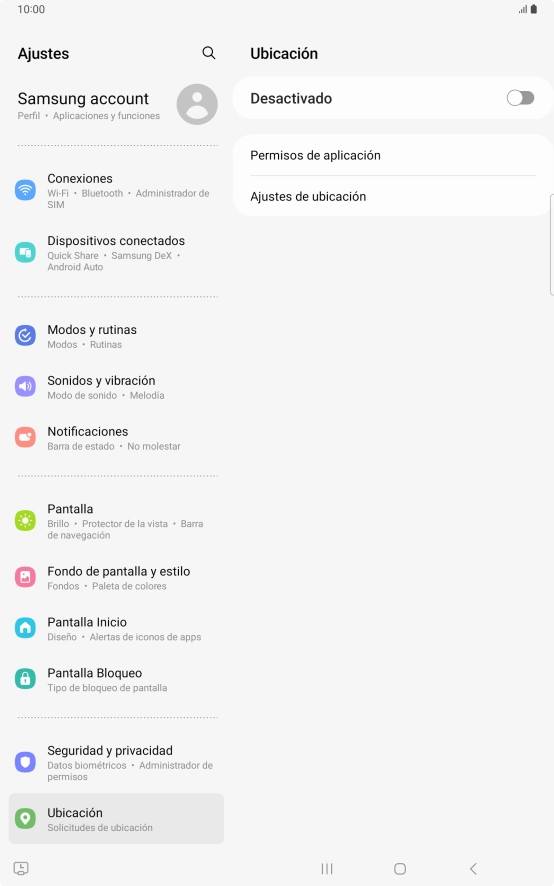 Pulsa el indicador para activar o desactivar la función.