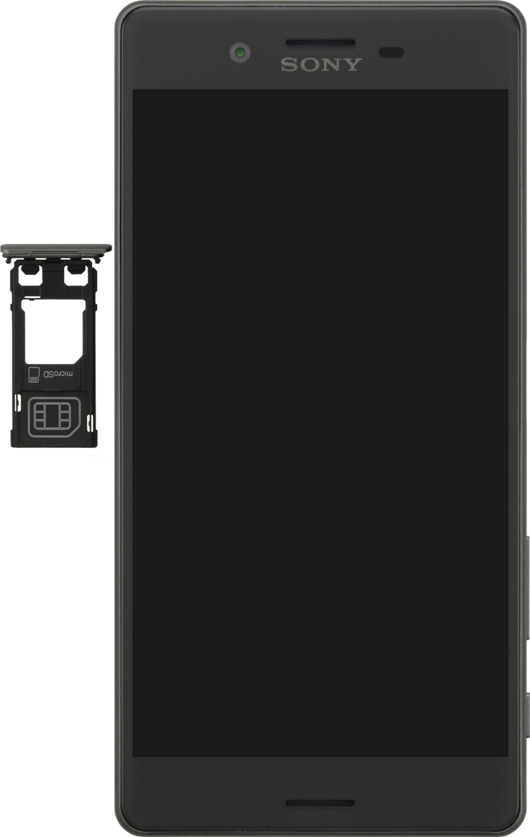 Gira la tarjeta SIM de modo que la esquina biselada de la tarjeta coincida con la esquina biselada de su contenedor.