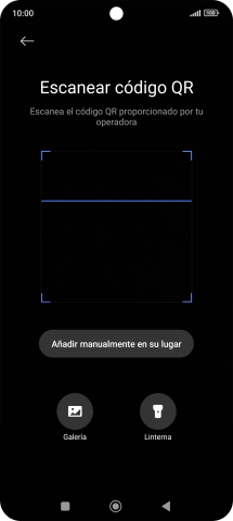 Coloca el código QR dentro del marco de la cámara del teléfono para escanearlo.
