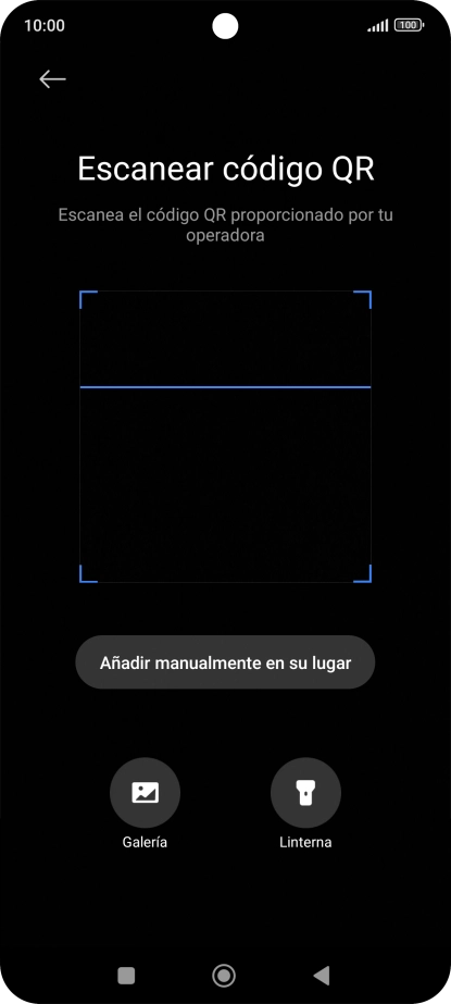 Coloca el código QR dentro del marco de la cámara del teléfono para escanearlo.