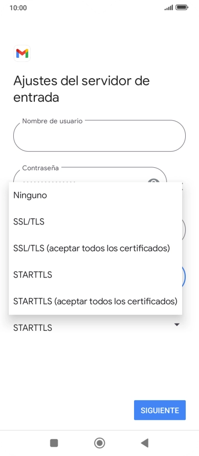 Pulsa SSL/TLS.