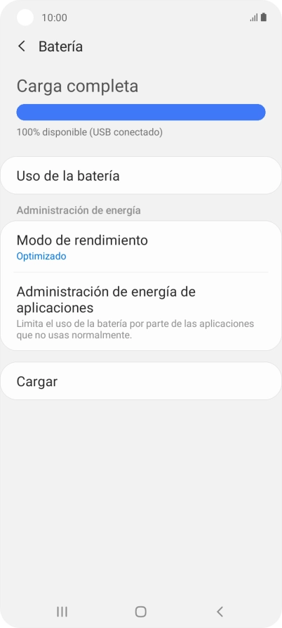 Pulsa Modo de rendimiento.