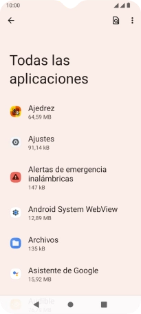 Pulsa la app deseada.