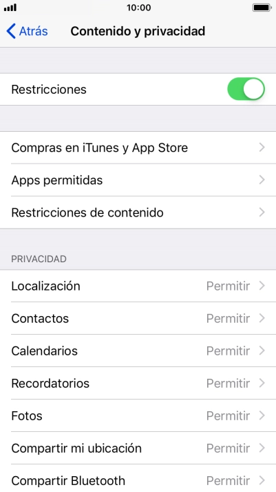 Pulsa la flecha hacia la izquierda.
