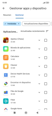 Pulsa la app deseada.