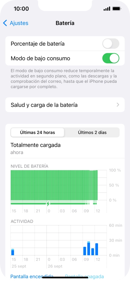 Desliza el dedo hacia arriba desde la parte inferior de la pantalla para terminar y volver a la pantalla de inicio.