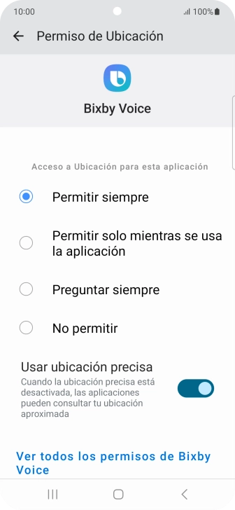 Pulsa el ajuste deseado.