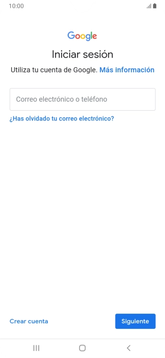 Si no tienes una cuenta de Google, pulsa Crear cuenta y sigue las indicaciones de la pantalla para ver cómo crear una cuenta nueva.
