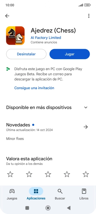 Pulsa Desinstalar.