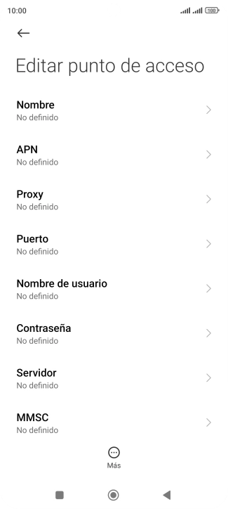 Pulsa Nombre.