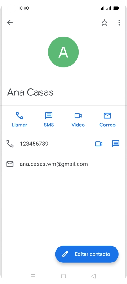 Pulsa el icono de llamada junto al número deseado.
