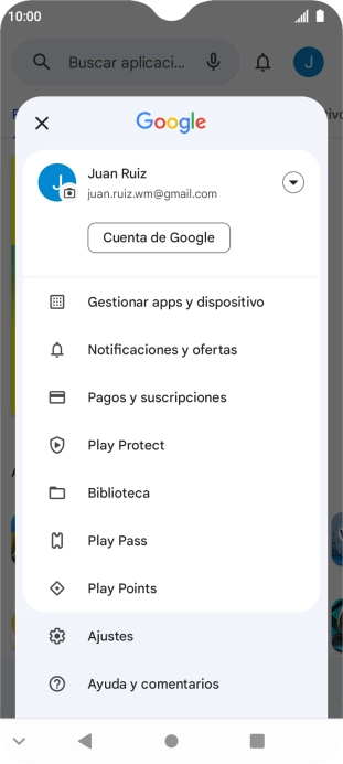 Pulsa Gestionar apps y dispositivo.