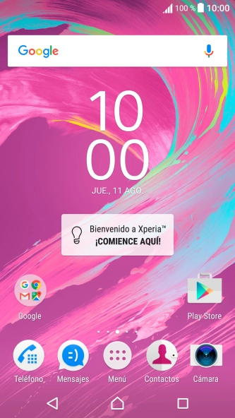 Desliza dos dedos hacia abajo desde la parte superior de la pantalla.