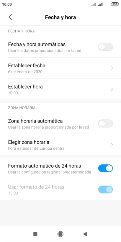 Pulsa el indicador junto a 