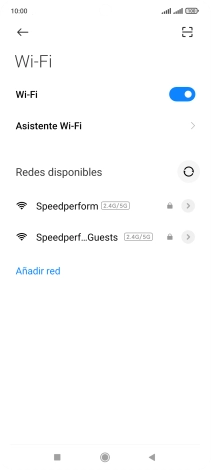 Pulsa la red wifi deseada.