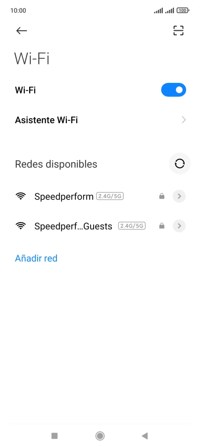 Pulsa la red wifi deseada.