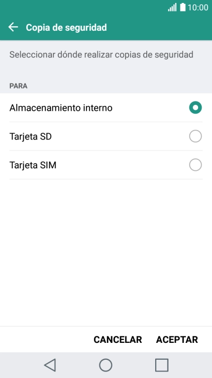 Pulsa Tarjeta SIM.