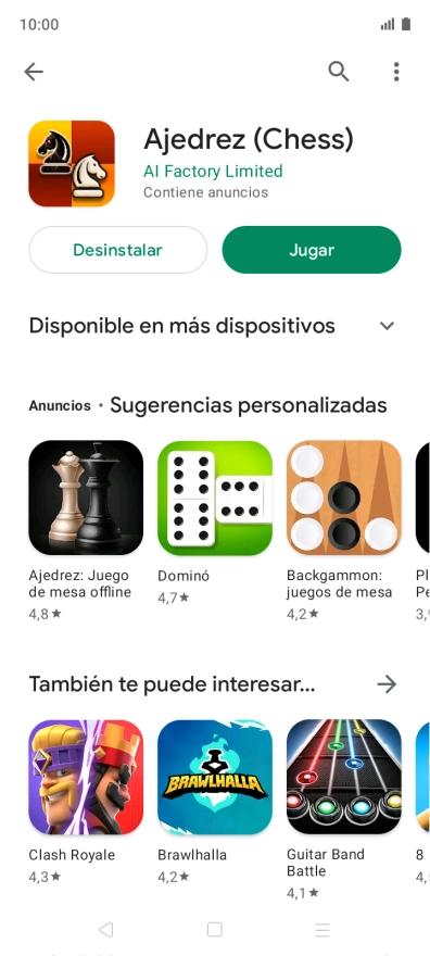 Pulsa la tecla de inicio para terminar y regresar a la pantalla de inicio.