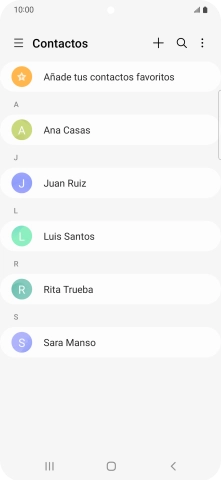 Pulsa el contacto deseado.