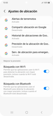 Pulsa Precisión de la ubicación de Goo..