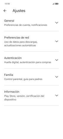 Pulsa Preferencias de red.