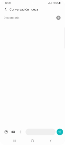 Pulsa en el campo de búsqueda e introduce las primeras letras del nombre del destinatario deseado.