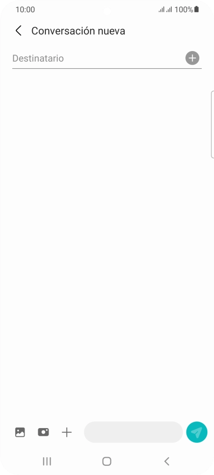 Pulsa en el campo de búsqueda e introduce las primeras letras del nombre del destinatario deseado.