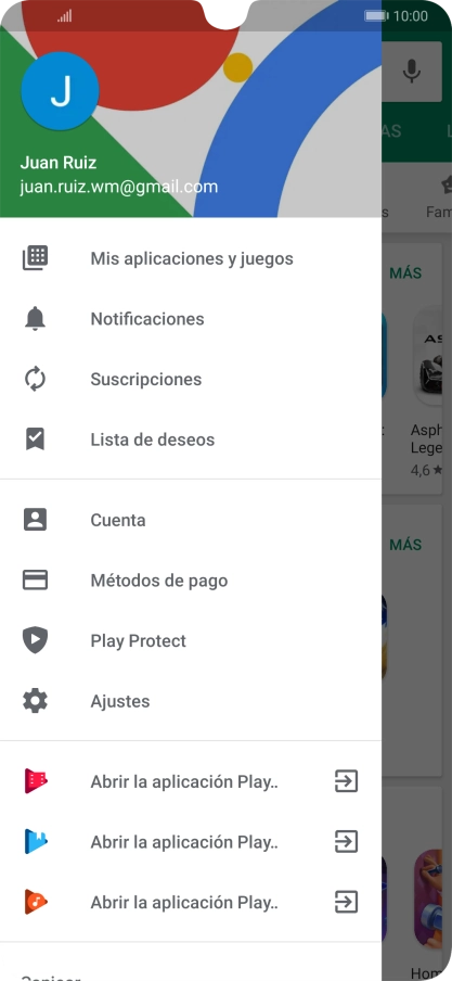 Pulsa Mis aplicaciones y juegos. Pulsa Mis aplicaciones y juegos.