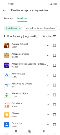 Pulsa la app deseada.