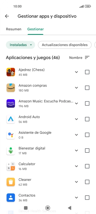 Pulsa la app deseada.