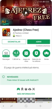 Pulsa DESINSTALAR.