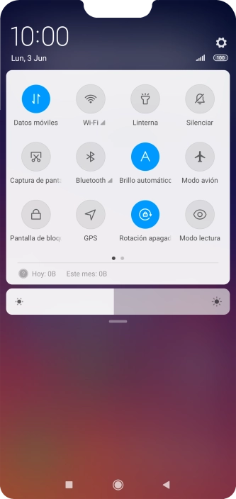 Pulsa Modo avión para activar o desactivar la función.
