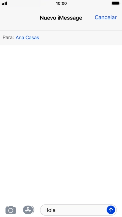 Pulsa el icono de enviar.