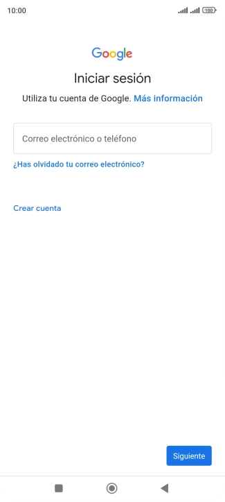 Si no tienes una cuenta de Google, pulsa Crear cuenta y sigue las indicaciones de la pantalla para ver cómo crear una cuenta nueva. Si no tienes una cuenta de Google, pulsa Crear cuenta y sigue las indicaciones de la pantalla para ver cómo crear una cuenta nueva.