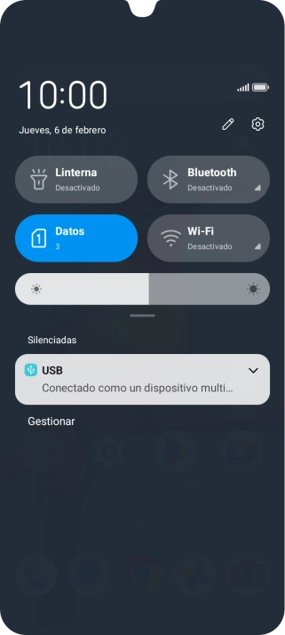 Pulsa USB.