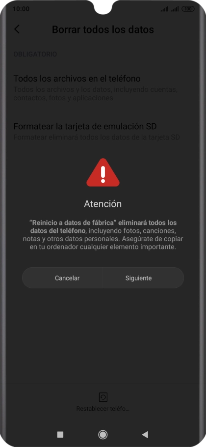 Pulsa Siguiente.
