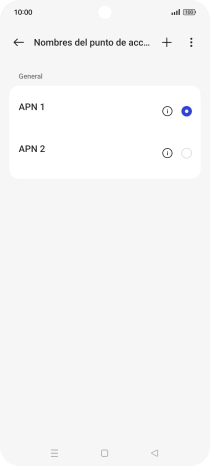 Pulsa en el campo junto a la conexión de datos para activarla.