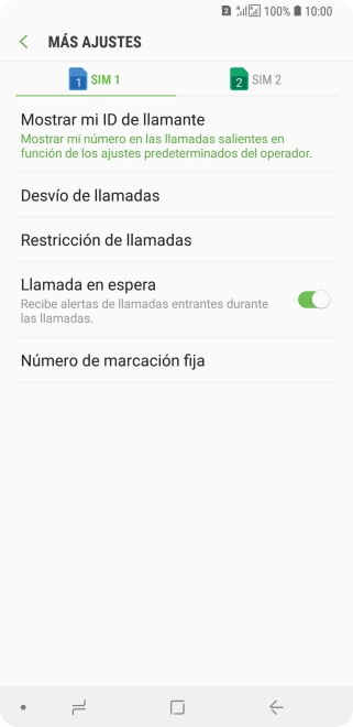 Pulsa la tarjeta SIM deseada.
