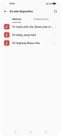 Pulsa los timbres de llamada deseados para escucharlos.