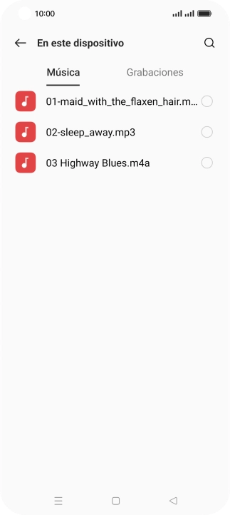 Pulsa los timbres de llamada deseados para escucharlos.