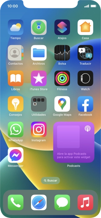 Si utilizas un grupo de widgets: Desliza el dedo hacia arriba o hacia abajo sobre el grupo para seleccionar el widget deseado. Si utilizas un grupo de widgets: Desliza el dedo hacia arriba o hacia abajo sobre el grupo para seleccionar el widget deseado.