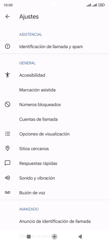 Pulsa Cuentas de llamada.
