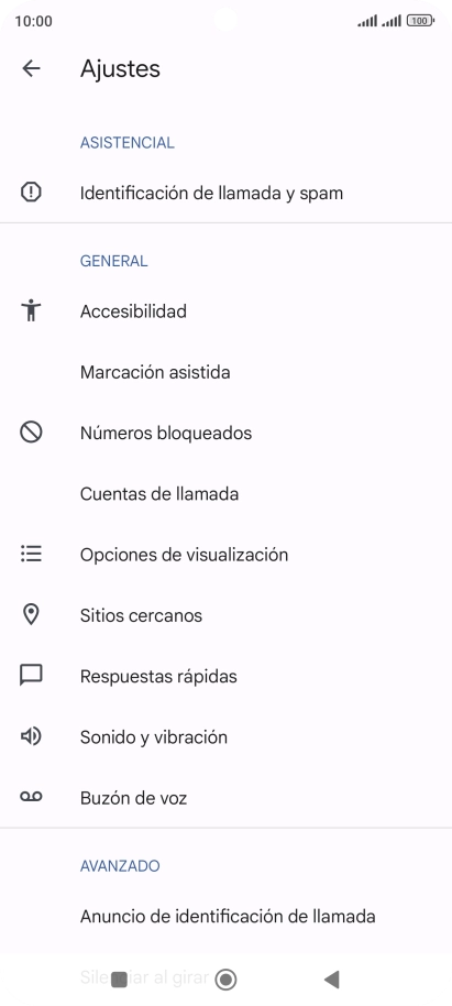 Pulsa Cuentas de llamada.