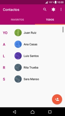 Pulsa el contacto deseado. Pulsa el contacto deseado.