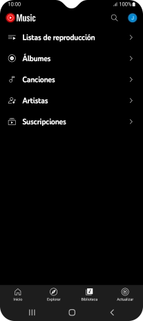 Pulsa una categoría y desplázate al archivo de música deseado. Pulsa una categoría y desplázate al archivo de música deseado.