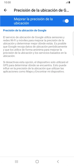 Pulsa el indicador junto a 