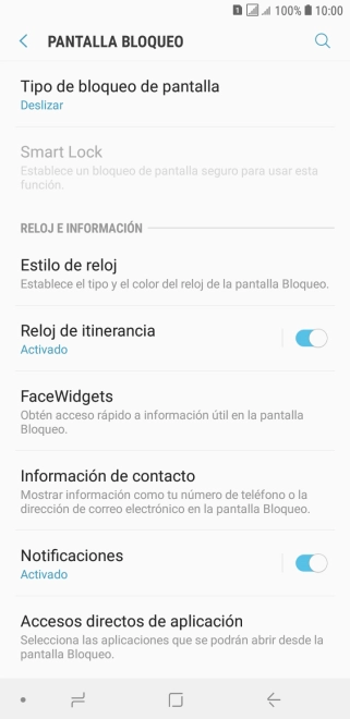 Pulsa Tipo de bloqueo de pantalla.